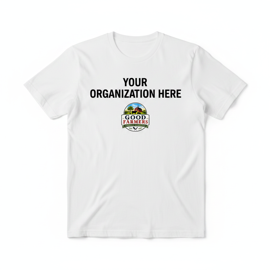 Custom Good Farmers T-Shirt with Your Organization Here